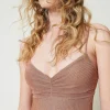 Robes De Cérémonie | Robes Élégantes*TWINSET Milano Robe Longue En Maille Lurex Plissée Coral Bead Lurex