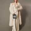 Robes De Cérémonie | Robes Élégantes*TWINSET Milano Robe Longue En Satin De Soie Mélangée Blanc « Butter Cookie »