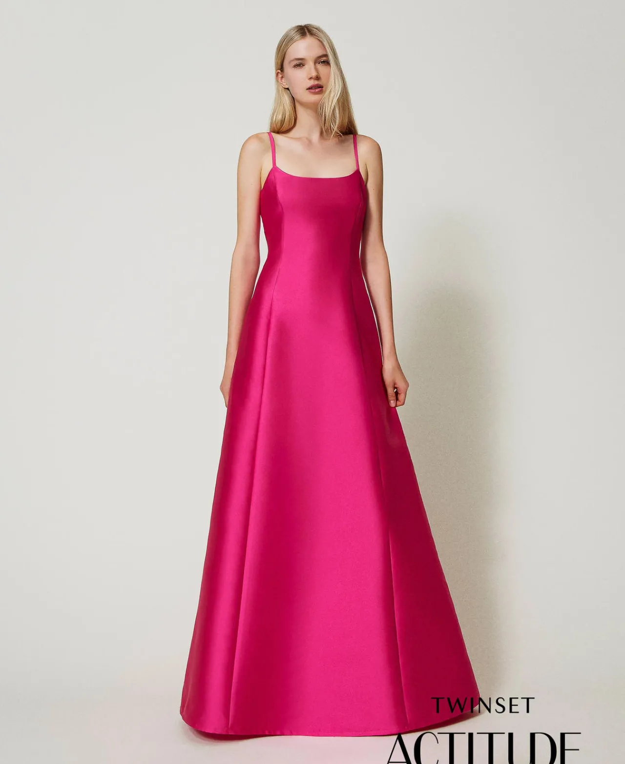 Robes De Cérémonie | Robes Élégantes*TWINSET Milano Robe Longue En Sergé Mikado Super Pink
