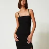 Robes De Cérémonie | Robes Élégantes*TWINSET Milano Robe Midi Avec Fente Noir