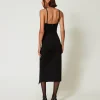 Robes De Cérémonie | Robes Élégantes*TWINSET Milano Robe Midi Avec Fente Noir
