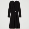 Robes Midi*TWINSET Milano Robe Midi En Jersey Crêpé Noir
