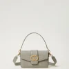 Sacs Porté Épaule | Sacs À Bandoulière*TWINSET Milano Sac à Bandoulière «Amie» Moyen Avec Imprimé Croco Gris Moyen