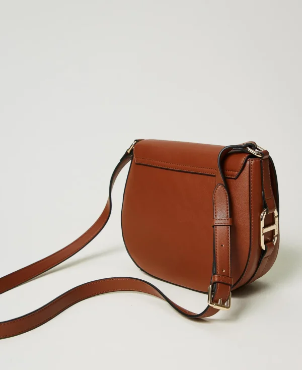Sacs Porté Épaule | Sacs À Bandoulière*TWINSET Milano Sac à Bandoulière Avec Boucle Oval T Cuir