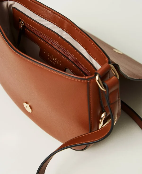 Sacs Porté Épaule | Sacs À Bandoulière*TWINSET Milano Sac à Bandoulière Avec Boucle Oval T Cuir
