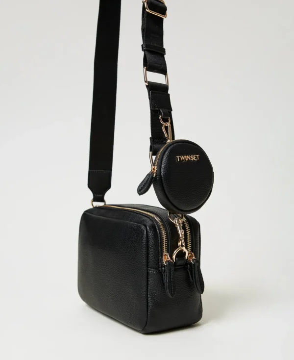 Sacs À Bandoulière | Sacs À Main*TWINSET Milano Sac à Bandoulière Avec Porte-monnaie Noir