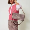 sac__bandoulire_avec_tiss_1.webp Sacs Porté Épaule | Sacs À Bandoulière*TWINSET Milano Sac à Bandoulière Avec Tissu Bouclé Multicolore Pink Tulle Bouclé