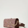 sac__bandoulire_avec_tiss_2.webp Sacs Porté Épaule | Sacs À Bandoulière*TWINSET Milano Sac à Bandoulière Avec Tissu Bouclé Multicolore Pink Tulle Bouclé