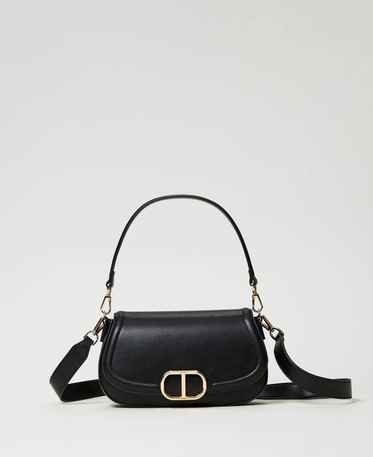 Sacs Porté Épaule | Sacs À Bandoulière*TWINSET Milano Sac à Bandoulière «Brera» Avec Ouverture Oval T Noir