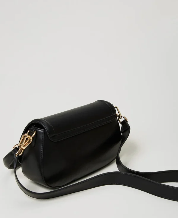 Sacs Porté Épaule | Sacs À Bandoulière*TWINSET Milano Sac à Bandoulière «Brera» Avec Ouverture Oval T Noir