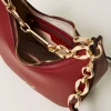Besaces | Sacs Porté Épaule*TWINSET Milano Sac à Bandoulière «Miss Twinset» Avec Chaîne Siglée Rouge Myrte