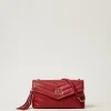 Sacs Porté Épaule | Sacs À Bandoulière*TWINSET Milano Sac à Bandoulière Moyen «Dreamy» En Cuir Bordeaux