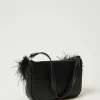 Sacs Porté Épaule | Sacs À Main*TWINSET Milano Sac à Bandoulière «Petite Folie» Avec Oval T Noir