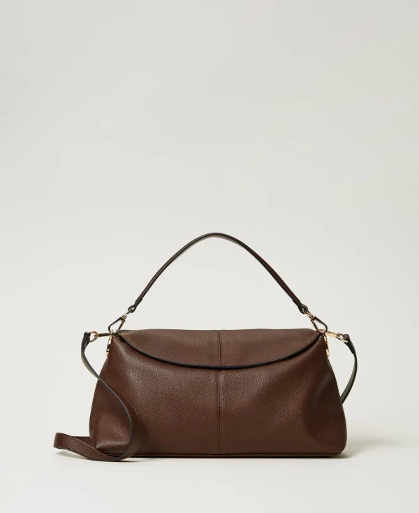 Sacs Porté Épaule | Sacs À Bandoulière*TWINSET Milano Sac à Bandoulière «Taylor» Avec Oval T Coffee Chocolate