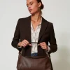 Sacs Porté Épaule | Sacs À Bandoulière*TWINSET Milano Sac à Bandoulière «Taylor» Avec Oval T Coffee Chocolate