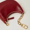 sac_mini_croissant_avec_f_3.webp Mini Sacs | Sacs À Main*TWINSET Milano Sac «Mini Croissant» Avec Fermeture Oval T Rouge Pompéien