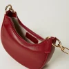 sac_mini_croissant_avec_f_4.webp Mini Sacs | Sacs À Main*TWINSET Milano Sac «Mini Croissant» Avec Fermeture Oval T Rouge Pompéien