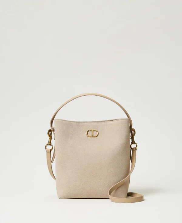 Sacs Porté Épaule | Sacs À Bandoulière*TWINSET Milano Sac Seau «Chelsea» En Cuir Sable