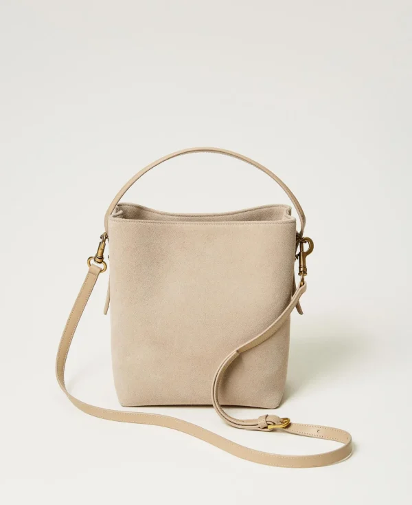 Sacs Porté Épaule | Sacs À Bandoulière*TWINSET Milano Sac Seau «Chelsea» En Cuir Sable