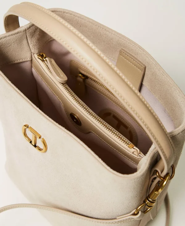 Sacs Porté Épaule | Sacs À Bandoulière*TWINSET Milano Sac Seau «Chelsea» En Cuir Sable