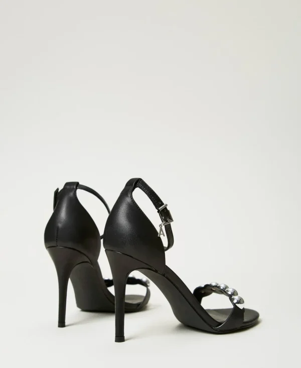Chaussures À Talons | Escarpins Et Sandales*TWINSET Milano Sandales Cloutées Noir