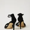 Chaussures À Talons | Escarpins Et Sandales*TWINSET Milano Sandales En Cuir Avec Plumes Noir