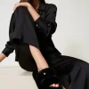 Escarpins Et Sandales | Chaussures Plates*TWINSET Milano Sandales Slides En Fausse Fourrure Noir
