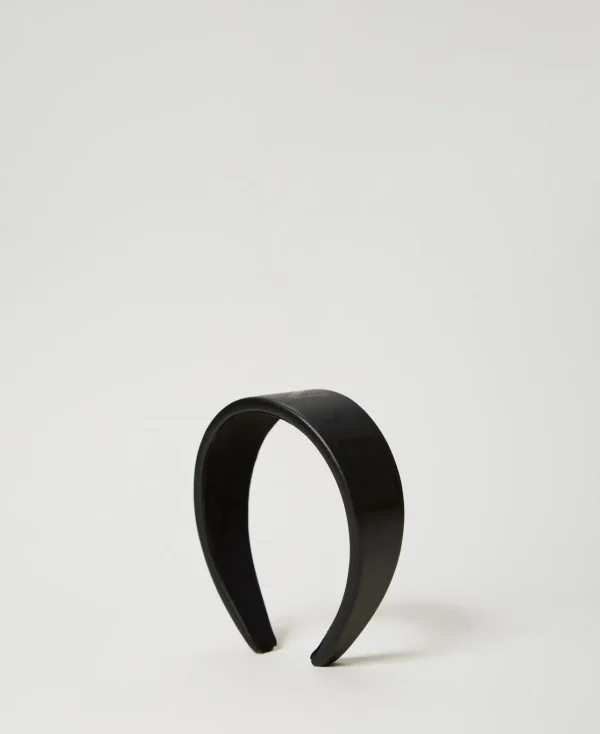 Accessoires*TWINSET Milano Serre-tête Avec Logo Noir