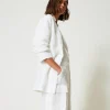 Shorts*TWINSET Milano Short Avec Sequins All-over Blanc "Papers"
