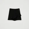 short_avec_volants_et_log_1.webp Pantalons Et Jeans*TWINSET Milano Short Avec Volants Et Logo Noir