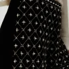 Pantalons Élégants | Shorts*TWINSET Milano Short En Velours Brodé Noir