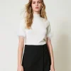 short_portefeuille_en_lai_0.webp Shorts*TWINSET Milano Short Portefeuille En Laine Mélangée Noir