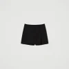 short_portefeuille_en_lai_1.webp Shorts*TWINSET Milano Short Portefeuille En Laine Mélangée Noir