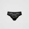 Sous-Vêtements Et Vêtements De Nuit*TWINSET Milano Slip Brésilien En Dentelle Noir