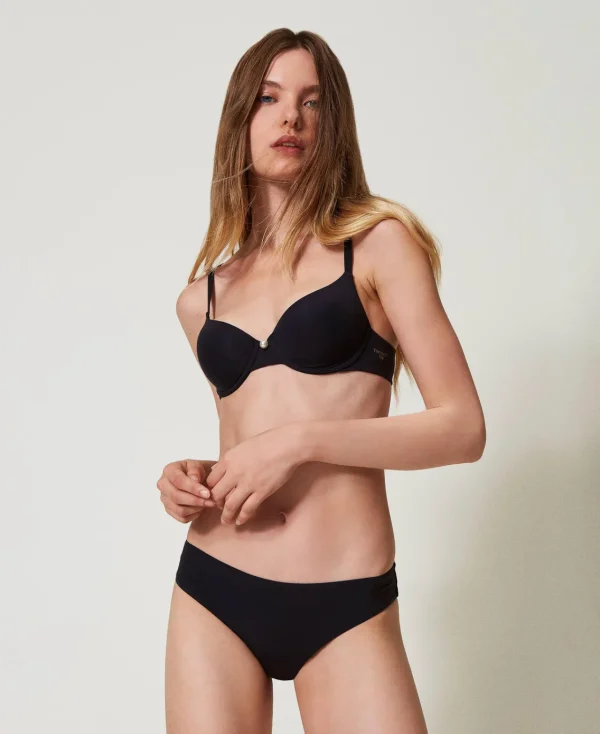 Sous-Vêtements Et Vêtements De Nuit*TWINSET Milano Slip En Charmeuse Noir