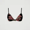 soutiengorge_triangle_en__1.webp Sous-Vêtements Et Vêtements De Nuit*TWINSET Milano Soutien-gorge Triangle En Velours Dévoré Multicolore Blooming