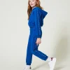 sweat__capuche_et_pantalo_2-1.webp Pantalons Et Jeans*TWINSET Milano Sweat à Capuche Et Pantalon De Jogging Bleu « Surf »