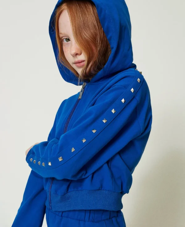 sweat__capuche_et_pantalo_4-1.webp Pantalons Et Jeans*TWINSET Milano Sweat à Capuche Et Pantalon De Jogging Bleu « Surf »