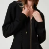 sweatshirt_ajust_avec_agr_0.webp Sweat-Shirts*TWINSET Milano Sweat-shirt Ajusté Avec Agrafes Décoratives Noir