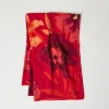 tole_avec_imprim_floral_0.webp Écharpes*TWINSET Milano Étole Avec Imprimé Floral Grandes Fleurs Rouge/Red Plum