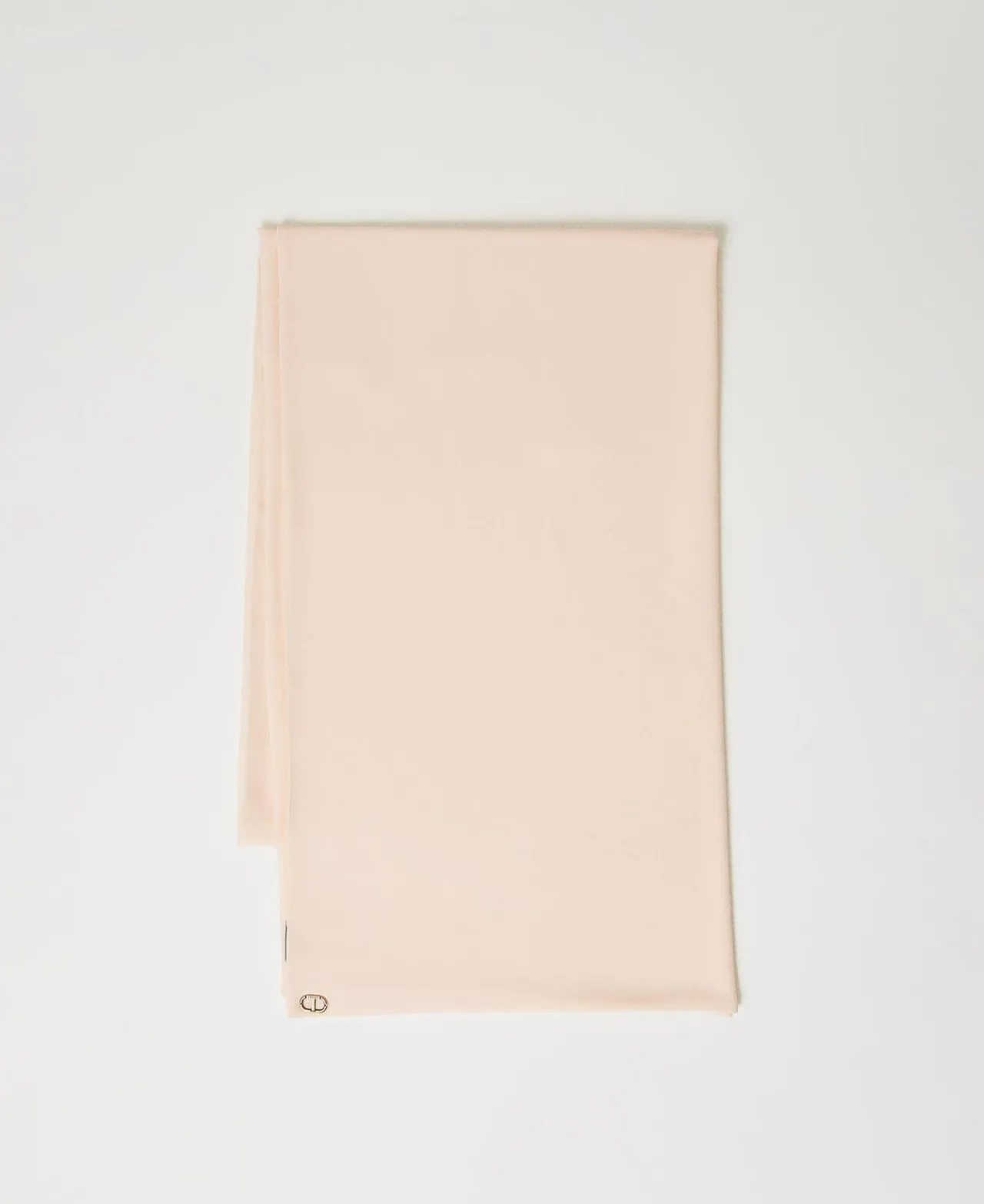 Écharpes*TWINSET Milano Étole En Crêpe Georgette Doublé Rose « Peach Pink »