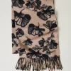 Écharpes*TWINSET Milano Étole En Drap Floral Wonder Beige