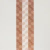 Écharpes*TWINSET Milano Étole En Drap Jacquard Avec Oval T Jacquard Oval T Marron « Sandy Brown »