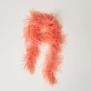 Écharpes*TWINSET Milano Étole MYFO Avec Plumes Corail Fluo