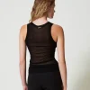 top_ajust_en_maille_de_vi_3.webp T-Shirts Et Tops*TWINSET Milano Top Ajusté En Maille De Viscose Noir