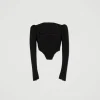 top_bustier_avec_broderie_1.webp T-Shirts Et Tops*TWINSET Milano Top Bustier Avec Broderie Noir