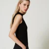 top_en_maille_avec_strass_2.webp T-Shirts Et Tops*TWINSET Milano Top En Maille Avec Strass Dégradés Noir