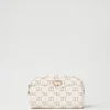 Autres Accessoires*TWINSET Milano Trousse De Toilette Avec Oval T OVAL T Fleur et Twinset/Ivoire