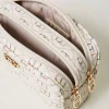 Autres Accessoires*TWINSET Milano Trousse De Toilette Avec Oval T OVAL T Fleur et Twinset/Ivoire