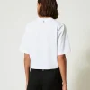T-Shirts Et Tops*TWINSET Milano T-shirt Boxy MYFO Avec Imprimé Et Sequins Imprimé Purple Tigre